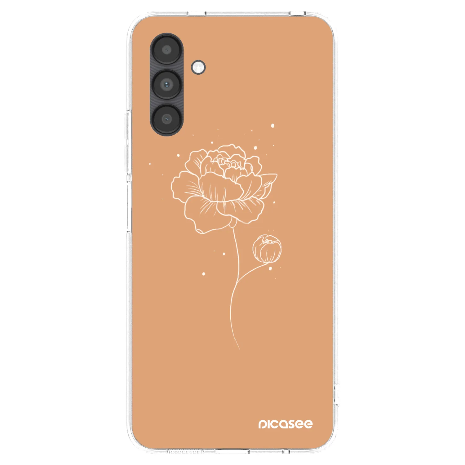 Picasee διαφανής θήκη σιλικόνης Samsung Galaxy A04s A047F - Peonies