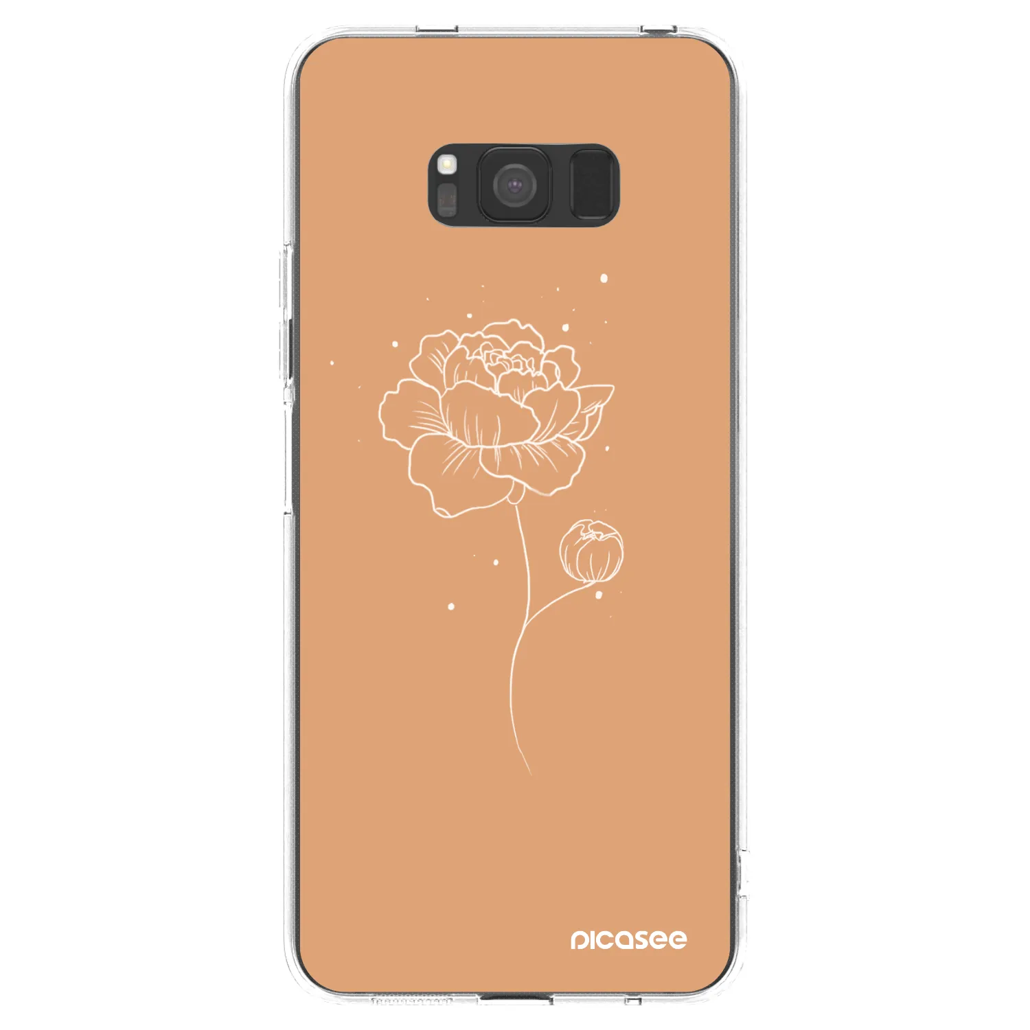 Picasee διαφανής θήκη σιλικόνης Samsung Galaxy S8 G950F - Peonies