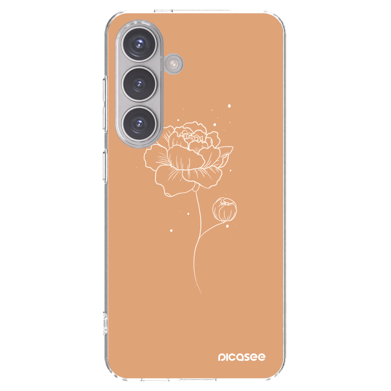 Picasee διαφανής θήκη σιλικόνης Samsung Galaxy S24 S921B 5G - Peonies