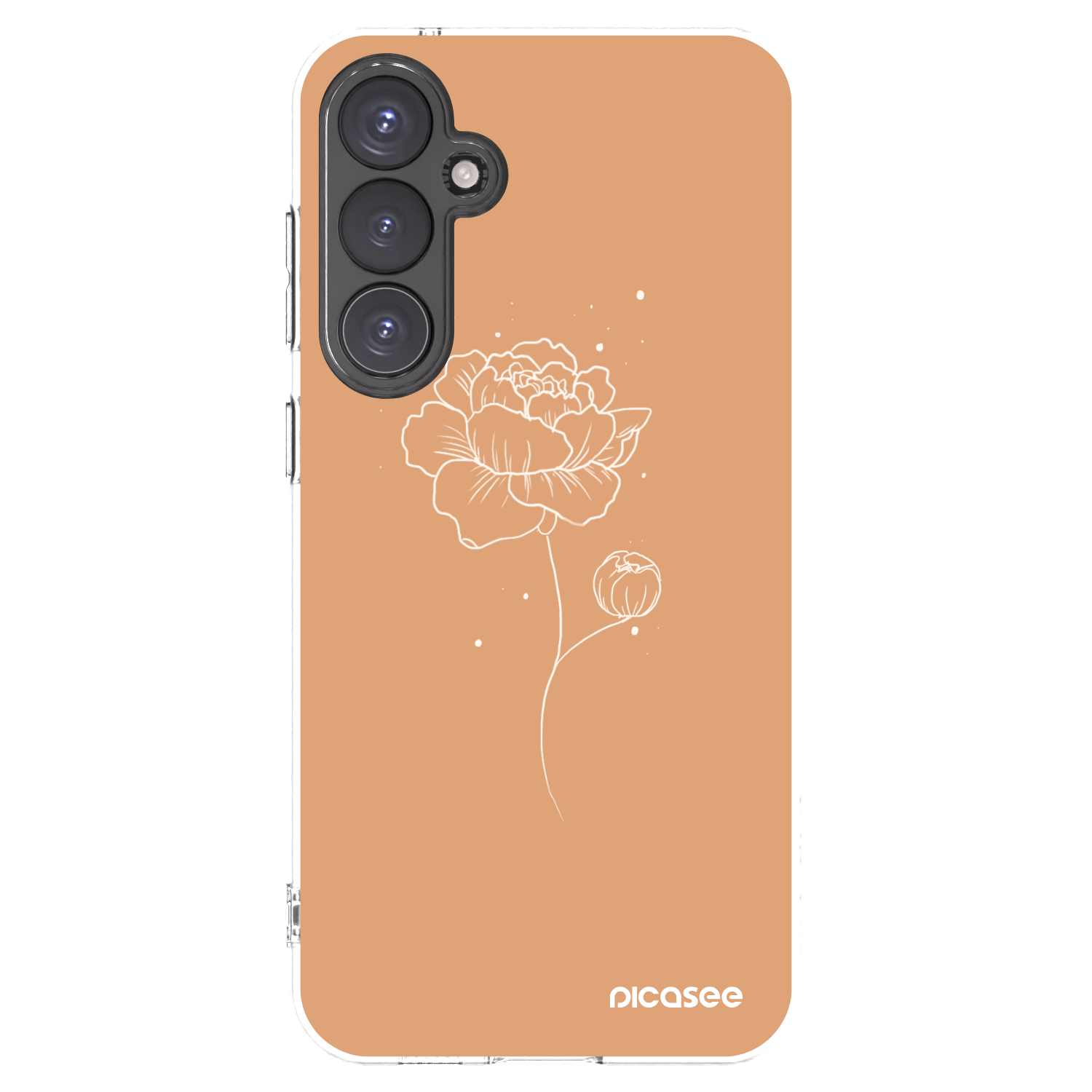 Picasee διαφανής θήκη σιλικόνης Samsung Galaxy S23 FE S711B - Peonies