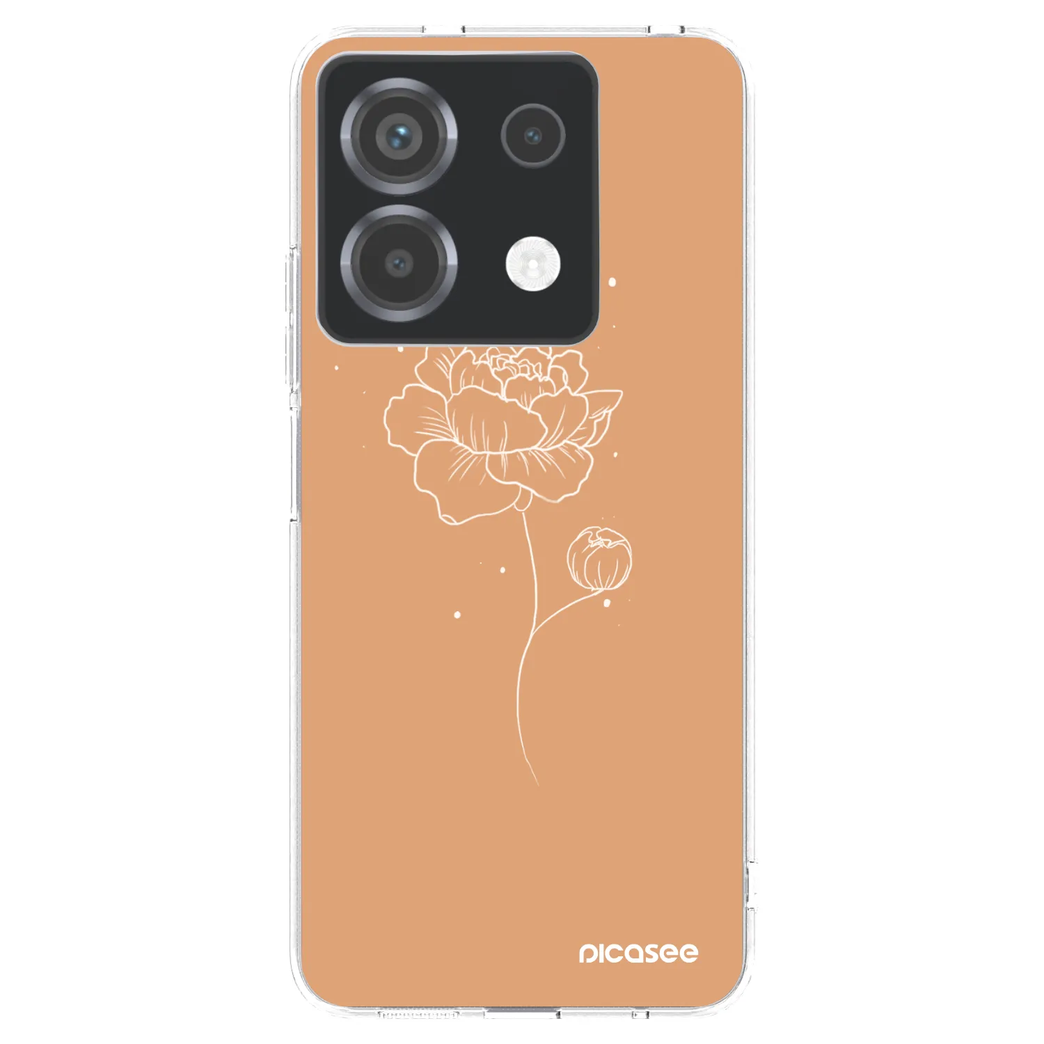 Picasee διαφανής θήκη σιλικόνης Xiaomi Poco X6 - Peonies