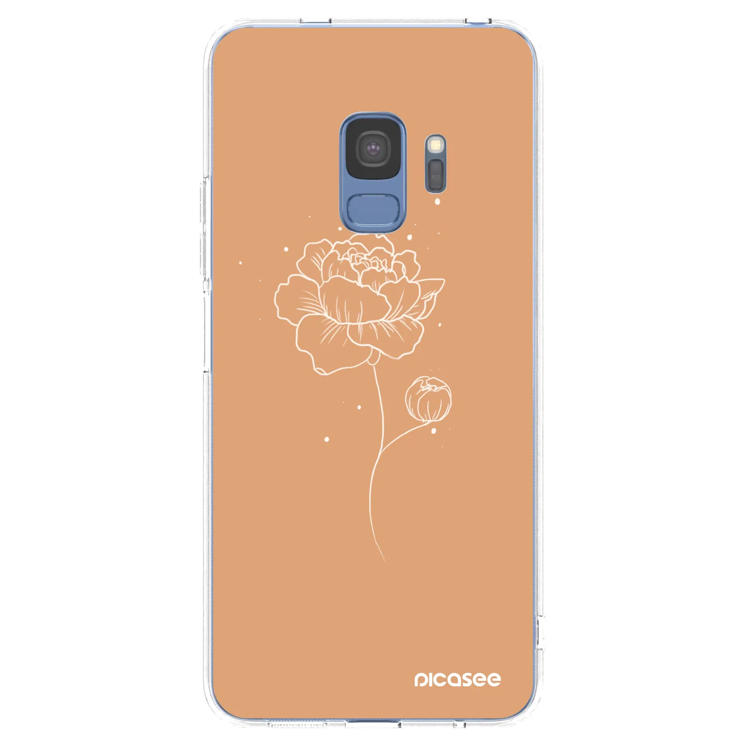 Picasee διαφανής θήκη σιλικόνης Samsung Galaxy S9 G960F - Peonies