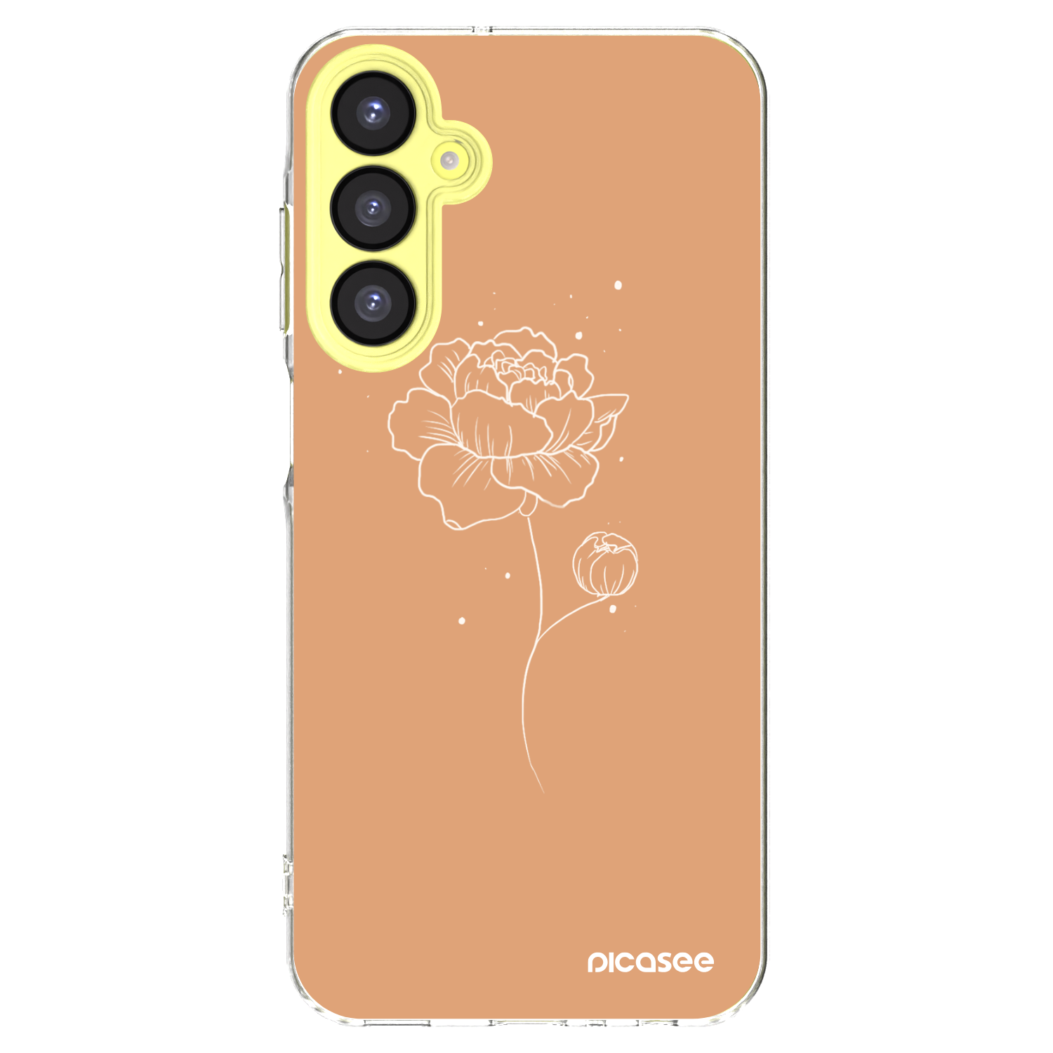 Picasee διαφανής θήκη σιλικόνης Samsung Galaxy A25 A256B 5G - Peonies