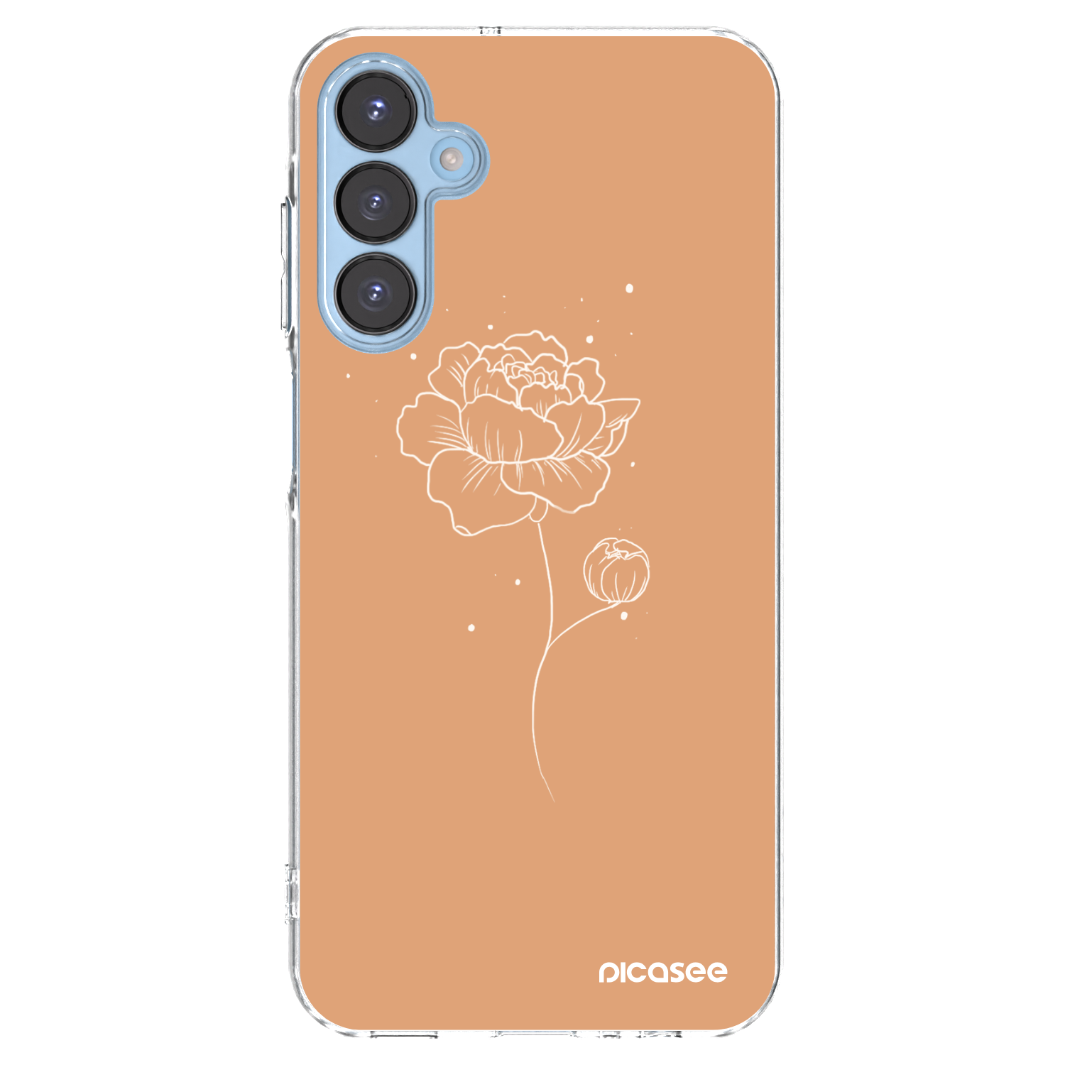 Picasee διαφανής θήκη σιλικόνης Samsung Galaxy A15 A156B 5G - Peonies