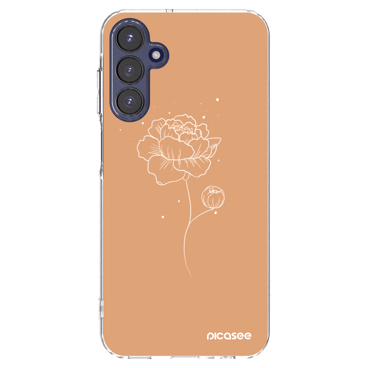Picasee διαφανής θήκη σιλικόνης Samsung Galaxy A15 A155F 4G - Peonies