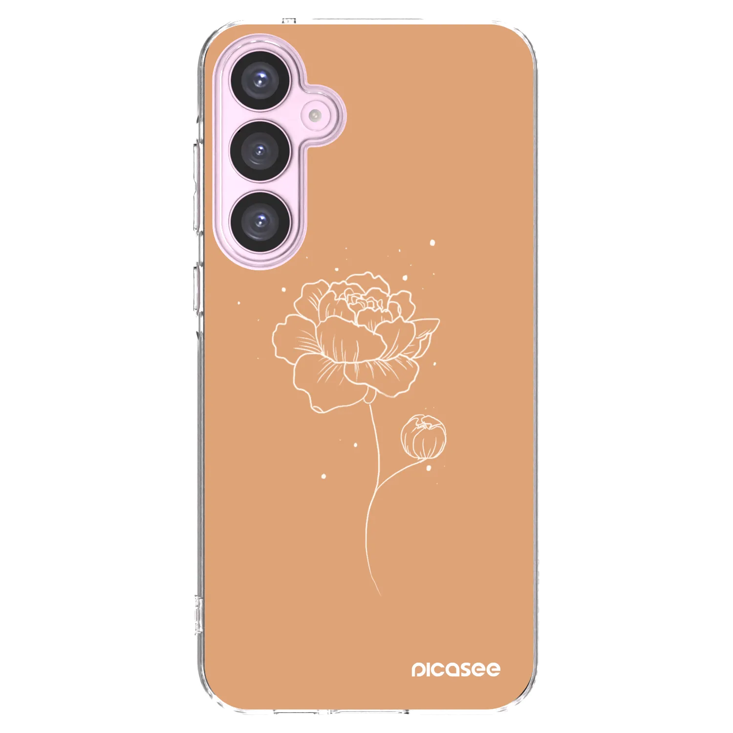 Picasee διαφανής θήκη σιλικόνης Samsung Galaxy A55 5G A556B - Peonies
