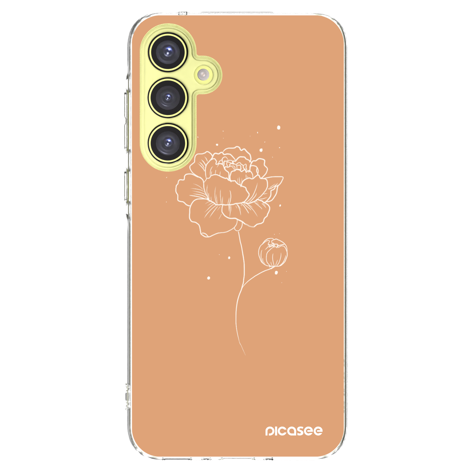 Picasee διαφανής θήκη σιλικόνης Samsung Galaxy A35 5G A356B - Peonies