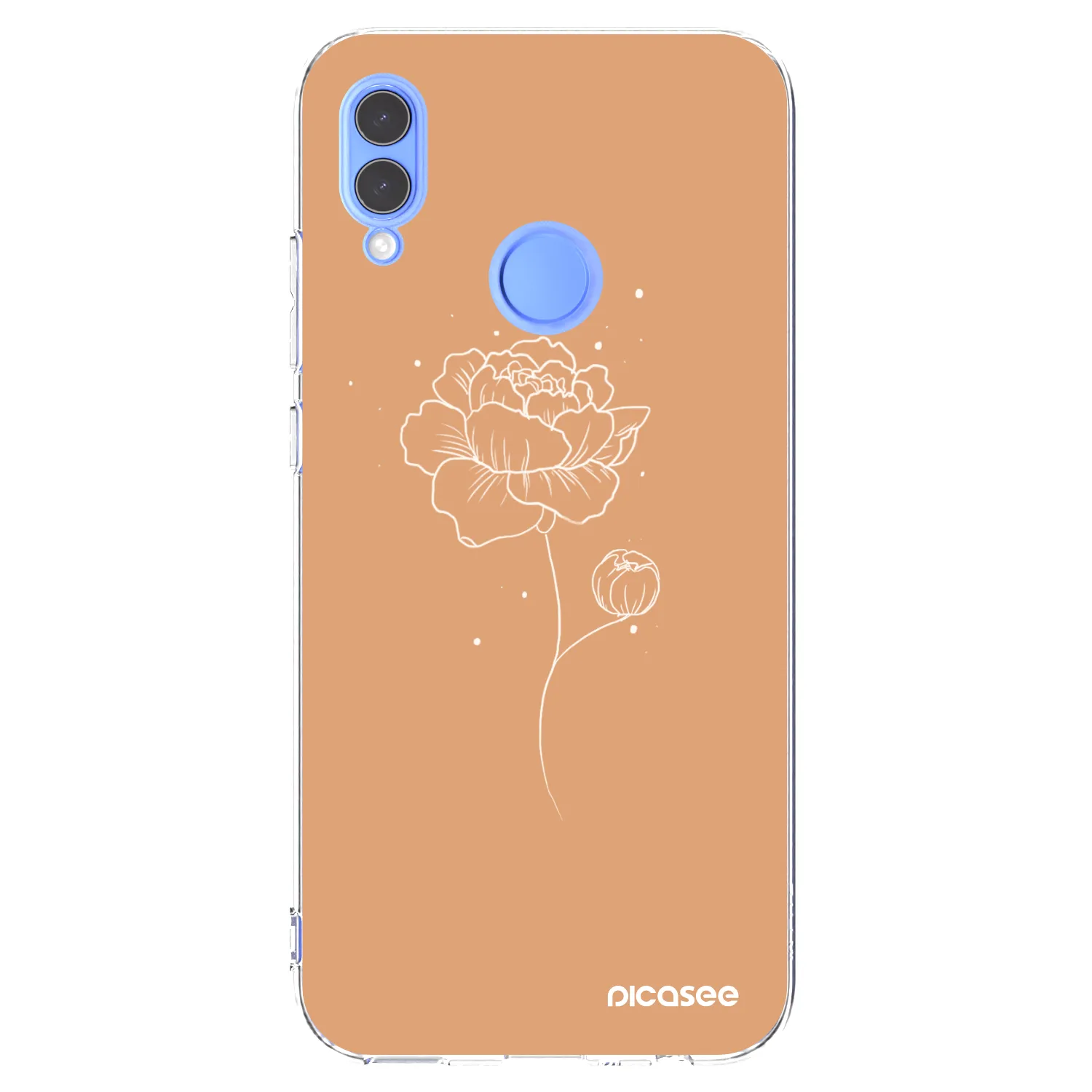 Picasee διαφανής θήκη σιλικόνης Huawei P Smart 2019 - Peonies