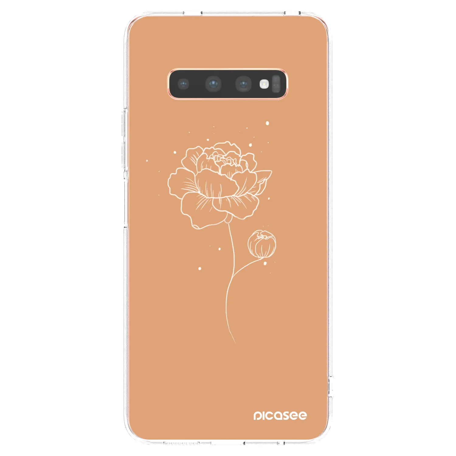 Picasee διαφανής θήκη σιλικόνης Samsung Galaxy S10 Plus G975 - Peonies