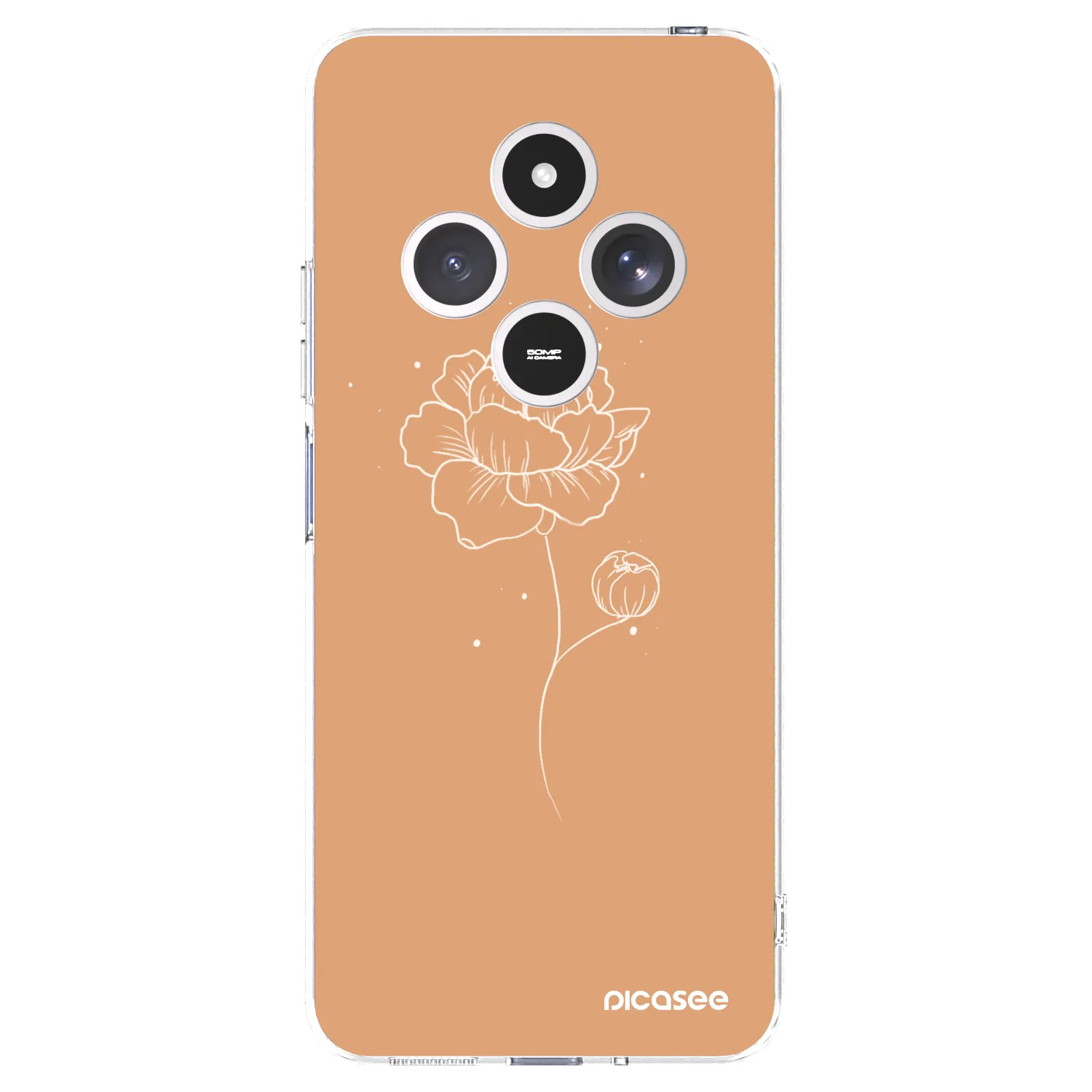 Picasee διαφανής θήκη σιλικόνης Xiaomi Redmi 14C - Peonies