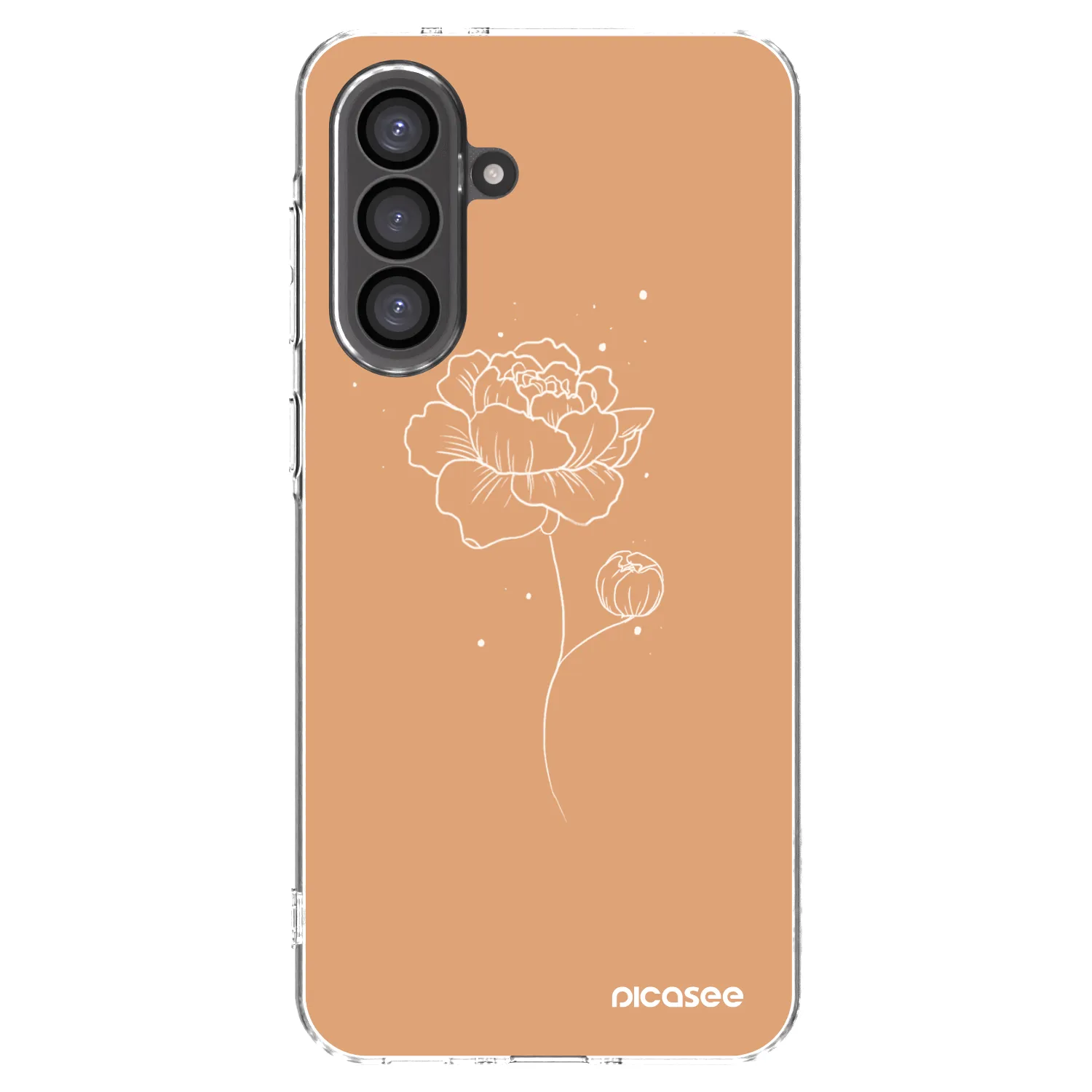 Picasee διαφανής θήκη σιλικόνης Samsung Galaxy A56 5G A566B - Peonies