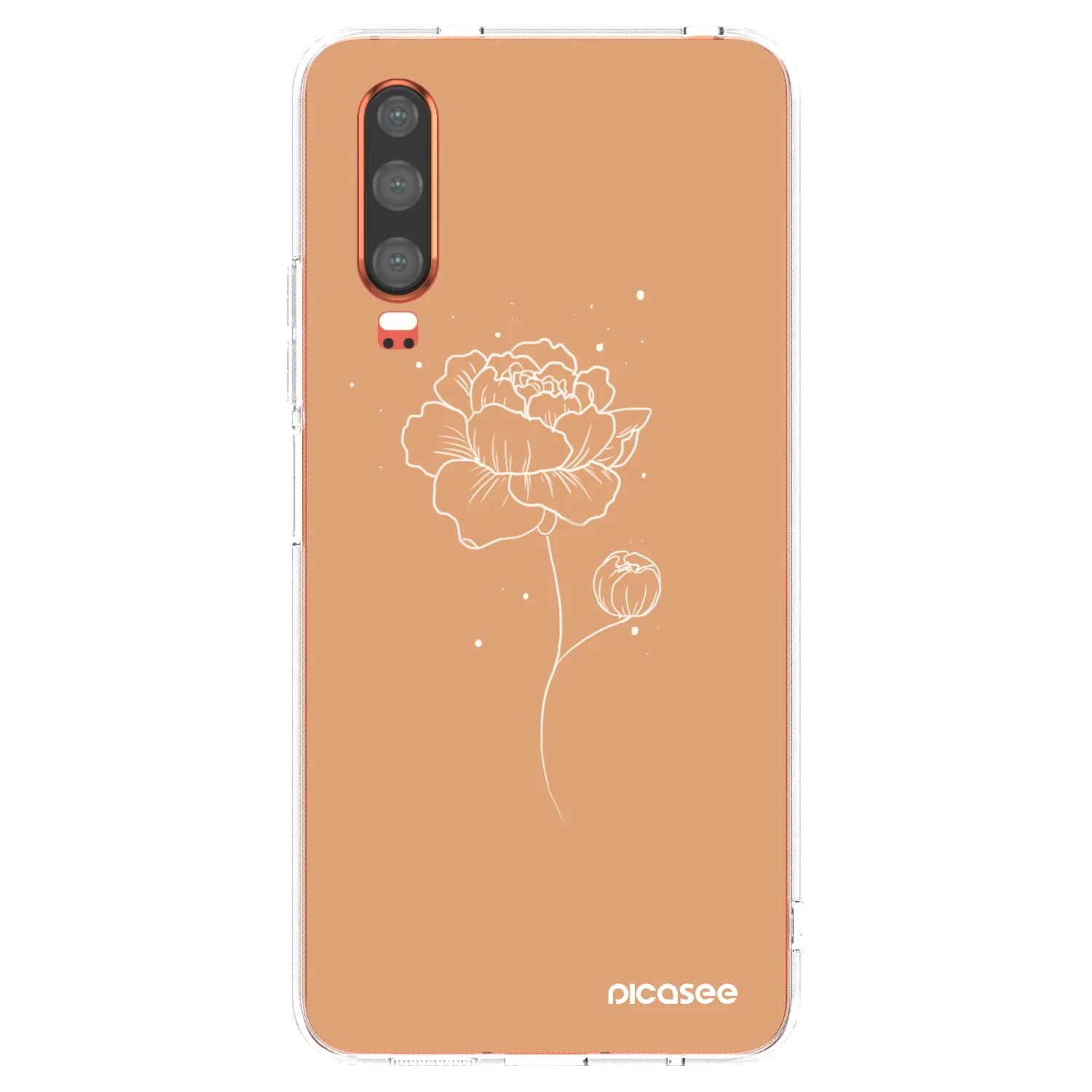Picasee διαφανής θήκη σιλικόνης Huawei P30 - Peonies