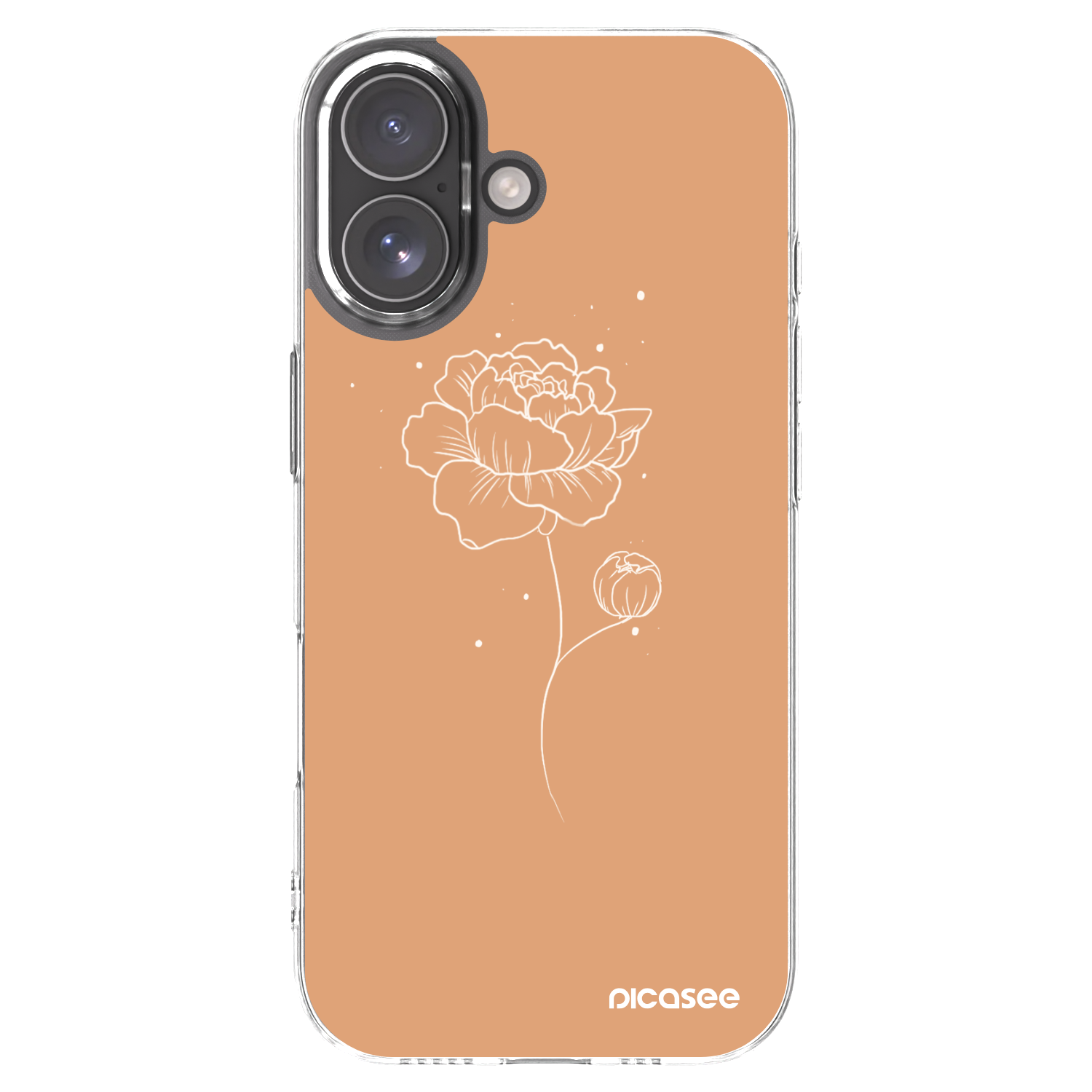 Picasee διαφανής θήκη σιλικόνης Apple iPhone 17 - Peonies