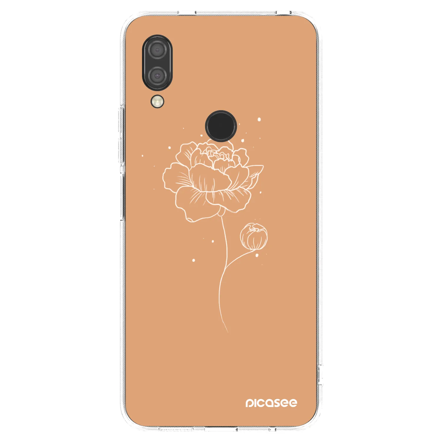 Picasee διαφανής θήκη σιλικόνης Xiaomi Redmi 7 - Peonies