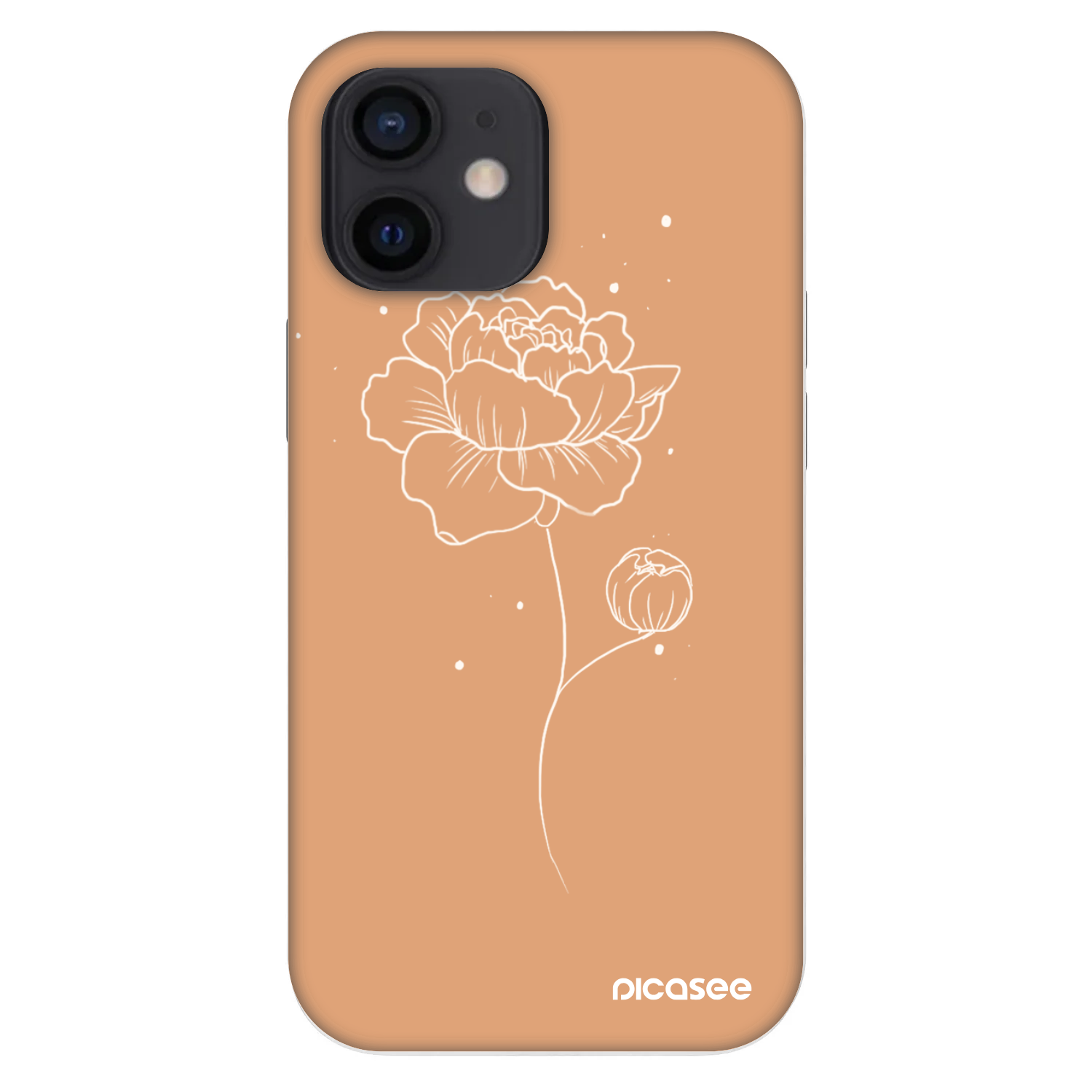 Picasee Fashion Case για Apple iPhone 12 mini - Peonies
