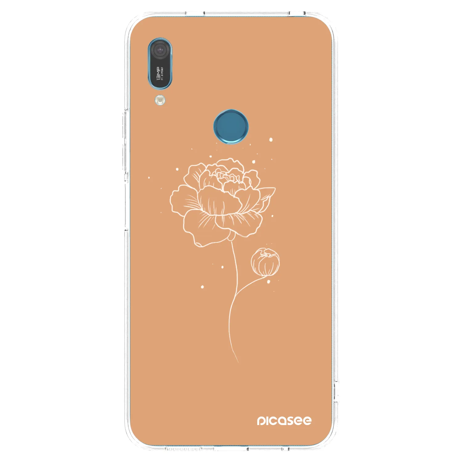 Picasee διαφανής θήκη σιλικόνης Huawei Y6 2019 - Peonies