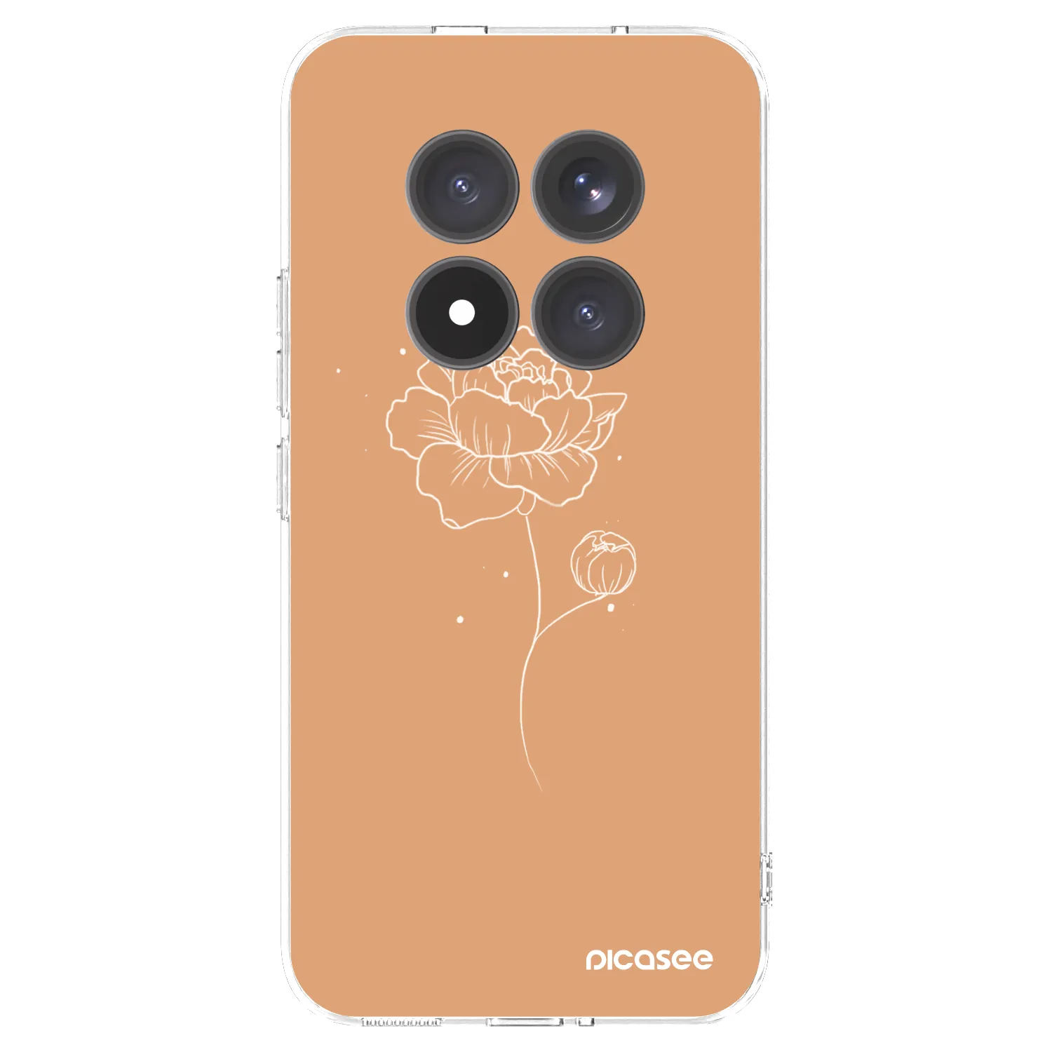 Picasee διαφανής θήκη σιλικόνης Xiaomi Redmi Note 15 Pro+ - Peonies