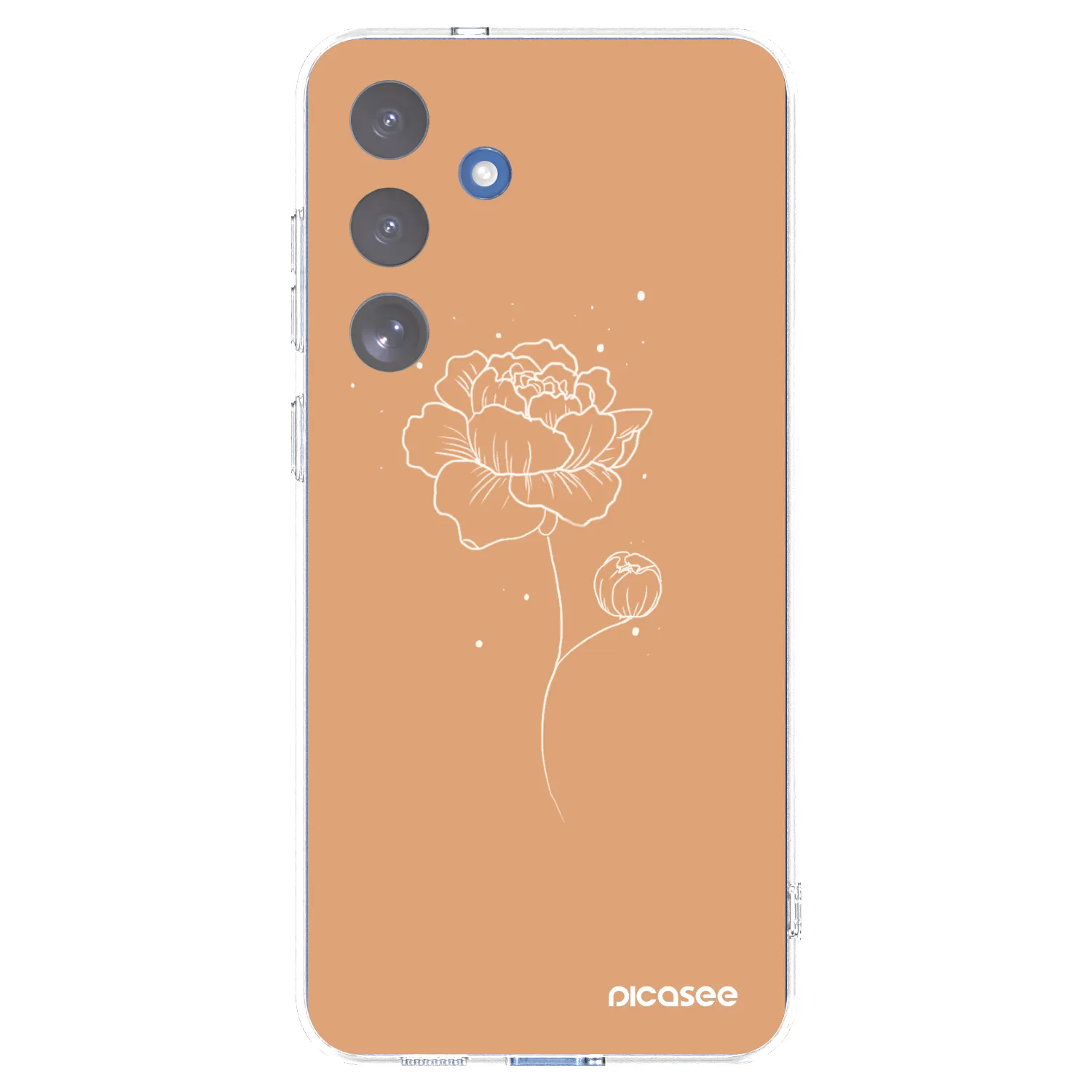 Picasee διαφανής θήκη σιλικόνης Samsung Galaxy S25 FE 5G - Peonies
