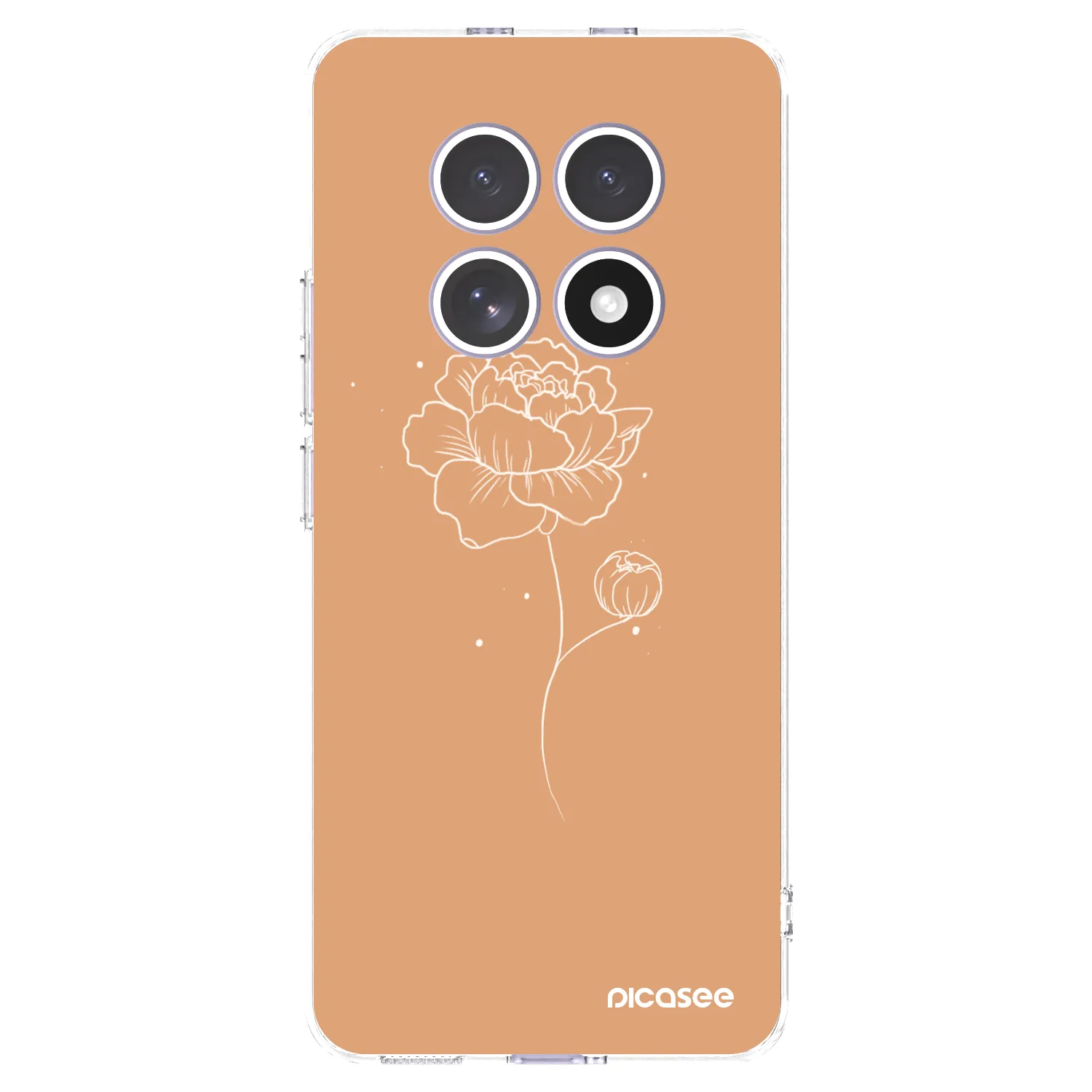 Picasee διαφανής θήκη σιλικόνης Xiaomi Redmi Note 15 - Peonies