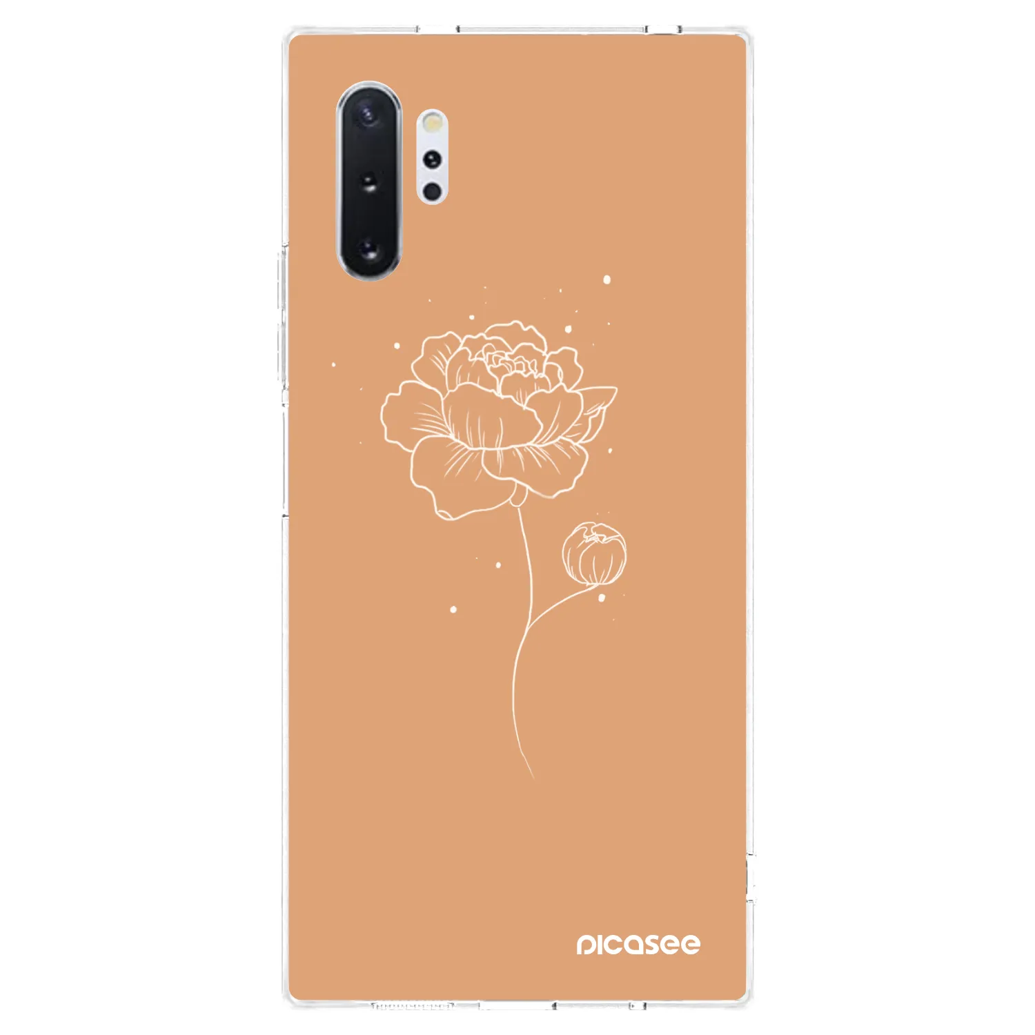 Picasee διαφανής θήκη σιλικόνης Samsung Galaxy Note 10+ N975F - Peonies