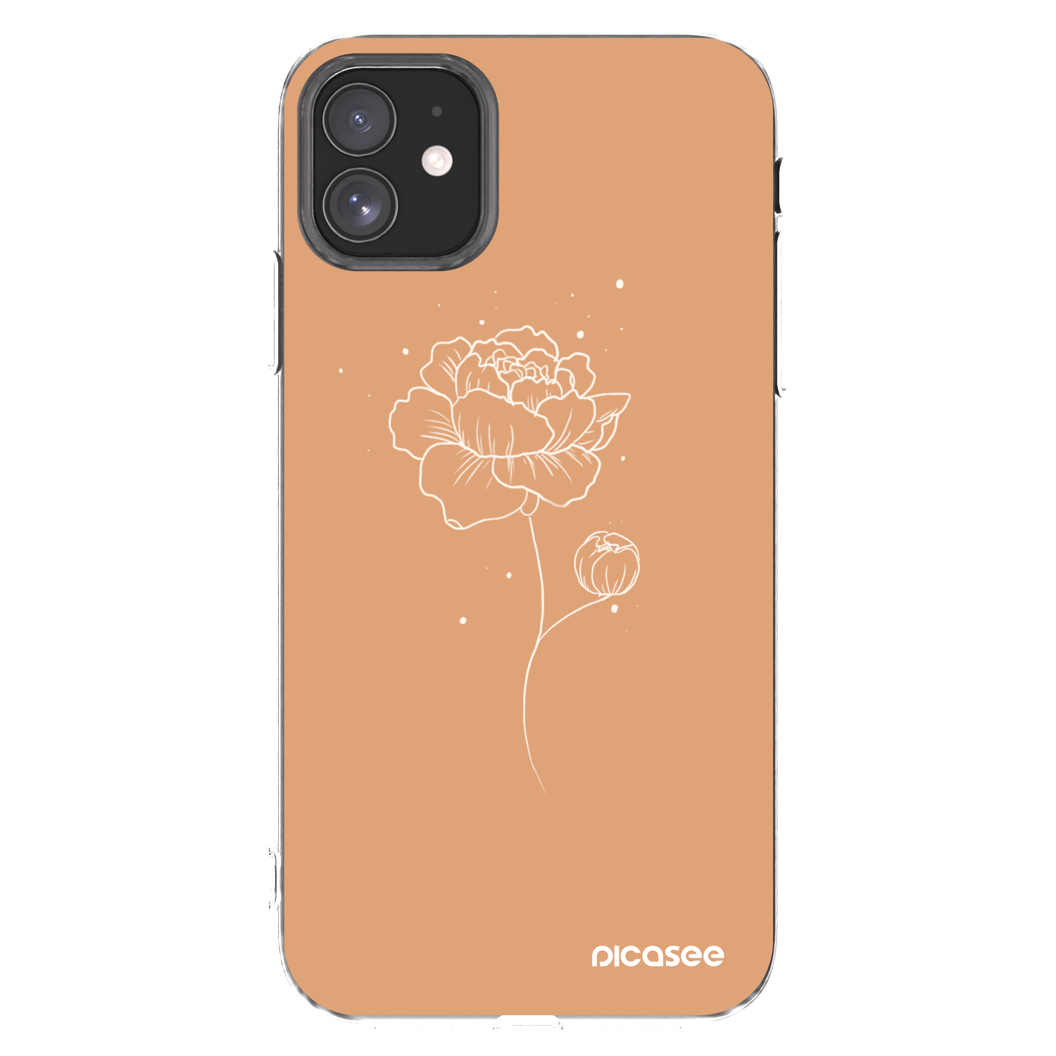 Picasee διαφανής θήκη σιλικόνης Apple iPhone 11 - Peonies