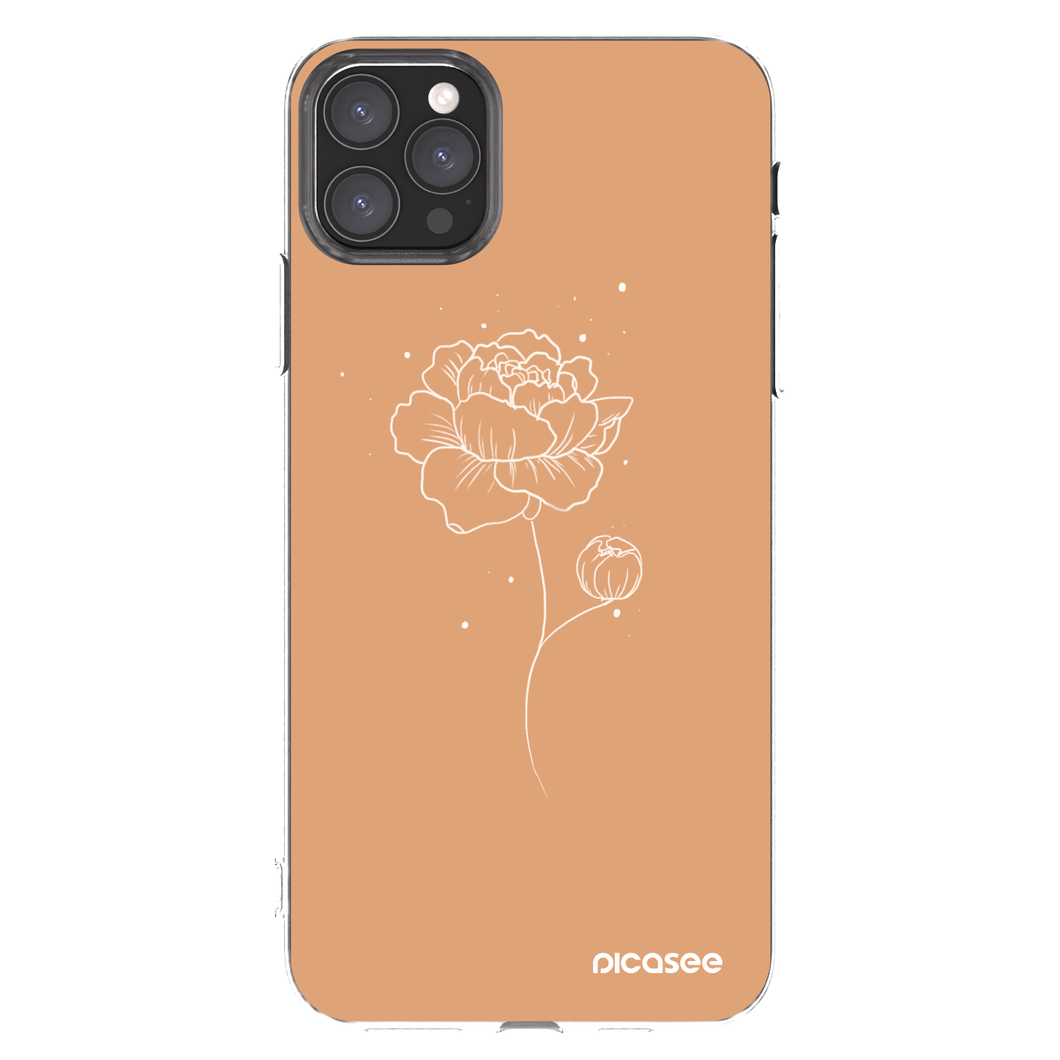 Picasee διαφανής θήκη σιλικόνης Apple iPhone 11 Pro Max - Peonies