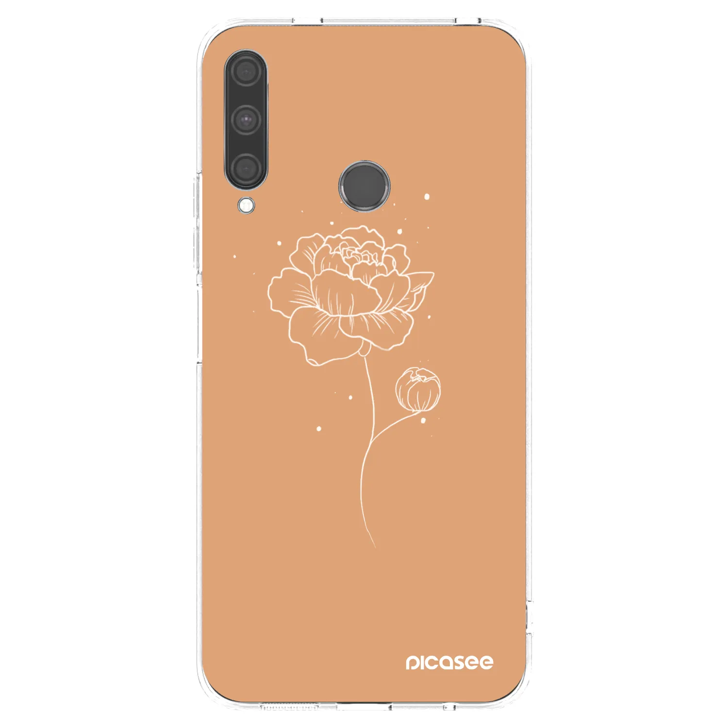 Picasee διαφανής θήκη σιλικόνης Huawei P40 Lite E - Peonies