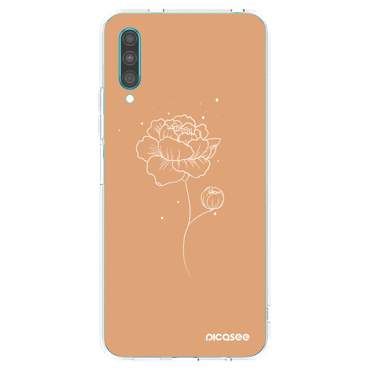 Picasee διαφανής θήκη σιλικόνης Samsung Galaxy A30s A307F - Peonies