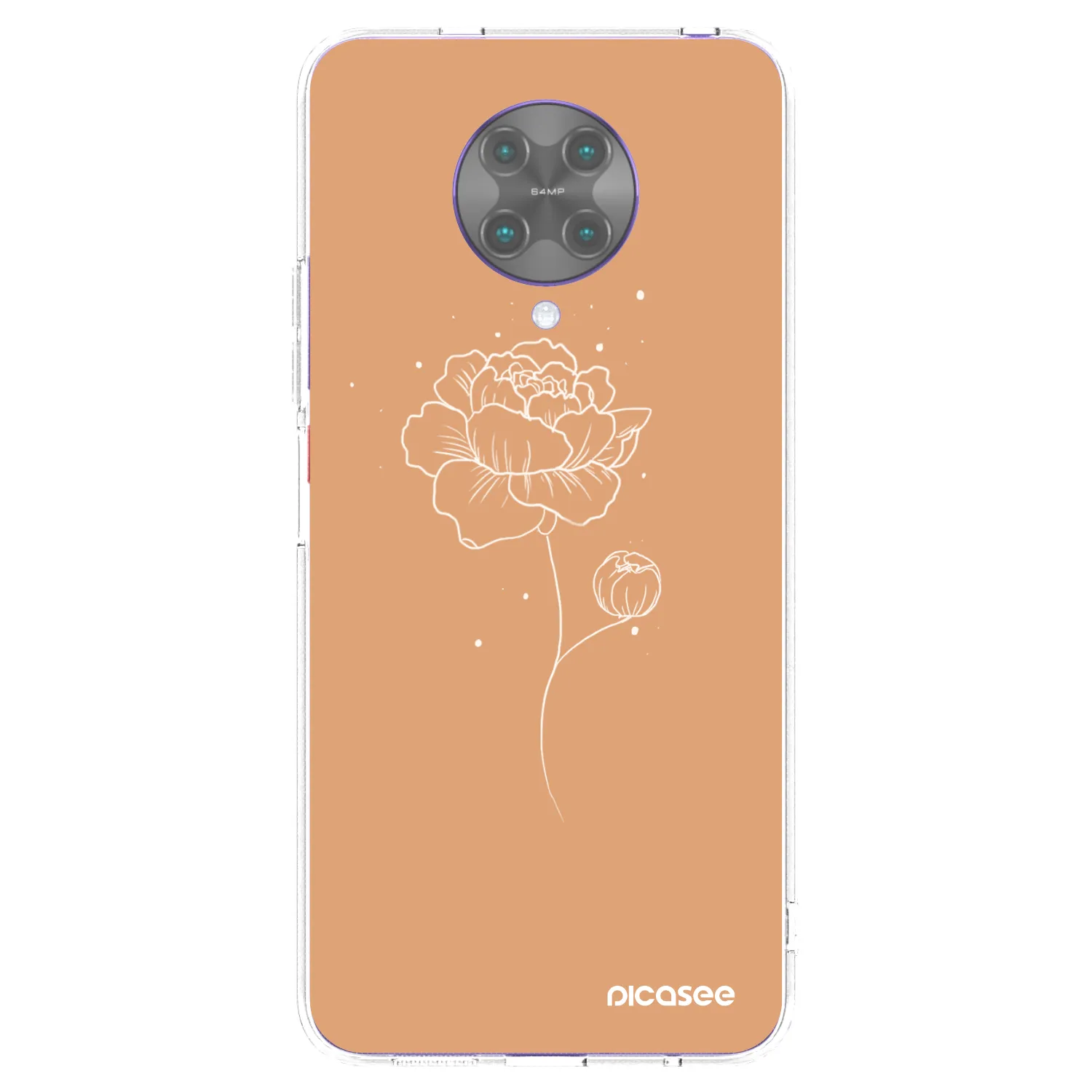 Picasee διαφανής θήκη σιλικόνης Xiaomi Poco F2 Pro - Peonies