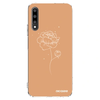 Picasee διαφανής θήκη σιλικόνης Honor 9X Pro - Peonies
