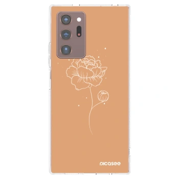 Picasee διαφανής θήκη σιλικόνης Samsung Galaxy Note 20 Ultra - Peonies