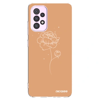 Picasee διαφανής θήκη σιλικόνης Samsung Galaxy A32 5G A326B - Peonies