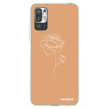 Picasee διαφανής θήκη σιλικόνης Xiaomi Redmi Note 10 5G - Peonies