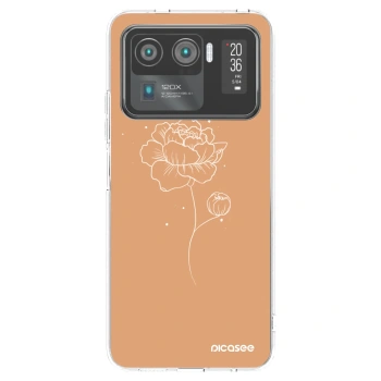 Picasee διαφανής θήκη σιλικόνης Xiaomi Mi 11 Ultra - Peonies