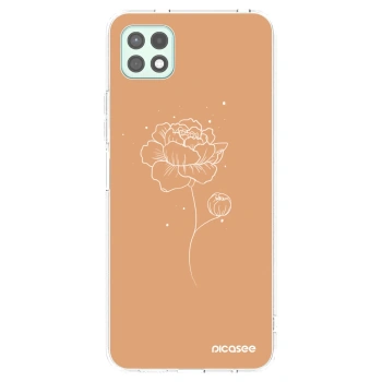 Picasee διαφανής θήκη σιλικόνης Samsung Galaxy A22 A226B 5G - Peonies