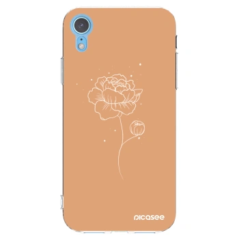 Picasee διαφανής θήκη σιλικόνης Apple iPhone XR - Peonies