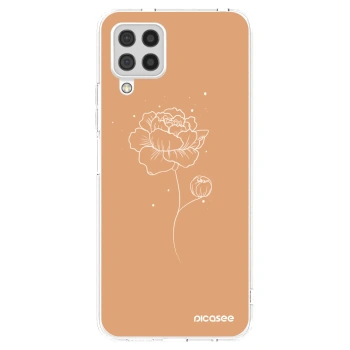 Picasee διαφανής θήκη σιλικόνης Samsung Galaxy A22 A225F 4G - Peonies