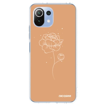 Picasee διαφανής θήκη σιλικόνης Xiaomi 11 Lite 5G NE - Peonies