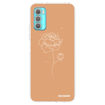 Picasee διαφανής θήκη σιλικόνης Motorola Moto G60 - Peonies