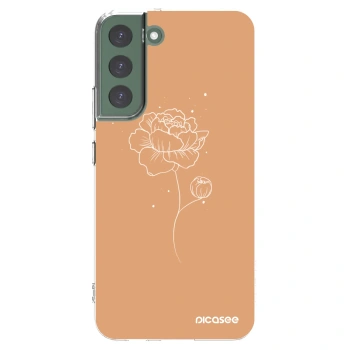 Picasee διαφανής θήκη σιλικόνης Samsung Galaxy S22+ 5G - Peonies