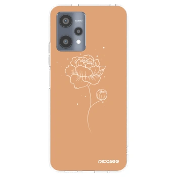Picasee διαφανής θήκη σιλικόνης Realme 9 Pro 5G - Peonies