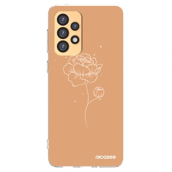 Picasee διαφανής θήκη σιλικόνης Samsung Galaxy A33 5G A336 - Peonies