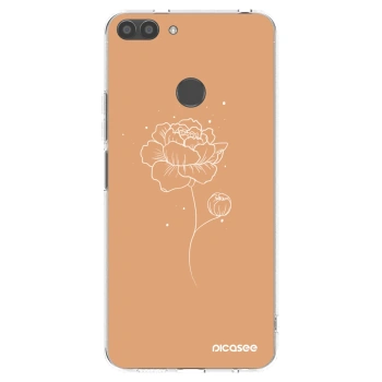 Picasee διαφανής θήκη σιλικόνης Huawei P Smart - Peonies