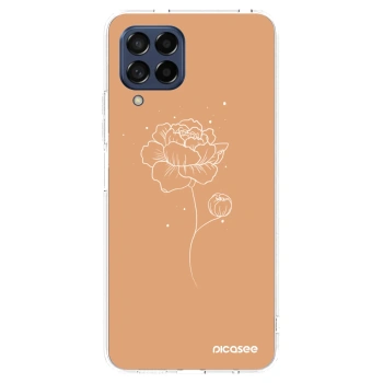 Picasee διαφανής θήκη σιλικόνης Samsung Galaxy M53 5G - Peonies