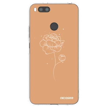 Picasee διαφανής θήκη σιλικόνης Xiaomi Redmi A1 - Peonies