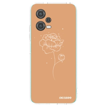 Picasee διαφανής θήκη σιλικόνης Xiaomi Poco X5 - Peonies