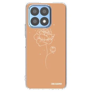 Picasee διαφανής θήκη σιλικόνης Honor X8a - Peonies