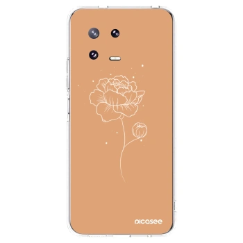 Picasee διαφανής θήκη σιλικόνης Xiaomi 13 Pro - Peonies