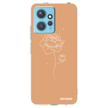 Picasee διαφανής θήκη σιλικόνης Xiaomi Redmi Note 12 4G - Peonies