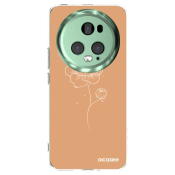 Picasee διαφανής θήκη σιλικόνης Honor Magic5 Pro - Peonies